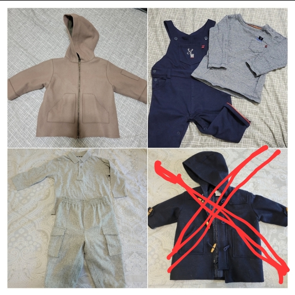 Cacharel/Tetine/Cadet Rousselle - Lot of 3 high-end French outfits (12-18m)